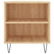 Кафе маса, дъб сонома, 102x44,5x50 см, инженерно дърво