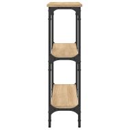 Конзолна маса, дъб сонома, 75x22,5x75 см, инженерно дърво