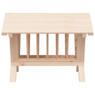 Хранилка за сено за зайци 44x33x33 см масивна ела