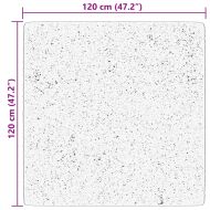 Килим HUARTE с къс косъм, мек и миещ се, бежов, 120x120 см