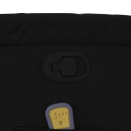 Изправящ масажен реклайнер стол, черен, изкуствена кожа