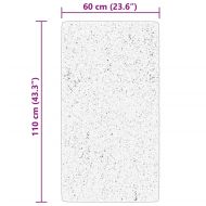 Килим HUARTE с къс косъм, мек и миещ се, бежов, 60x110 см