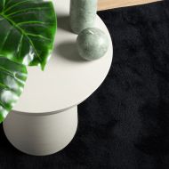 Килим OVIEDO с къс косъм, черен, 200x280 см