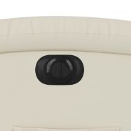 Електрически наклоняем стол, кремав, изкуствена кожа