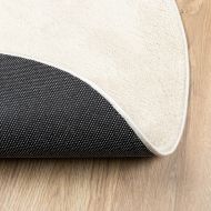 Килим OVIEDO с къс косъм, бежов, Ø 160 см