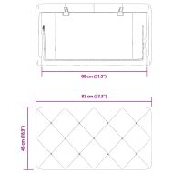 Мека табла за легло, тъмнозелена, 80 см, кадифе