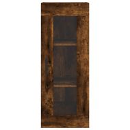 Висок шкаф, опушен дъб, 34,5x34x180 см, инженерно дърво