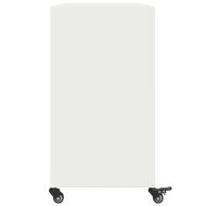 Бюфет, бял, 100,5x39x72 см, стомана