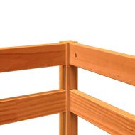 Детско високо легло с тунел, синьо, 80x200 см, бор масив