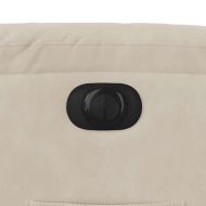 Електрически изправящ реклайнер, бежов, микрофибърен текстил