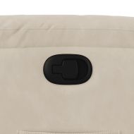 Изправящ реклайнер стол, бежов, микрофибърен текстил