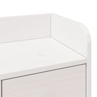 Легло с етажерка за книги, без матрак, 180x200 см, бор масив