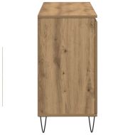 Сайдборд, дъб артизан, 101,5x35x70 см, инженерно дърво