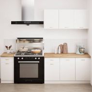 Кухненски работен плот, 140x63,5x4 см, дъб масив, правоъгълна