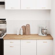 Кухненски работен плот, 140x63,5x4 см, дъб масив, правоъгълна