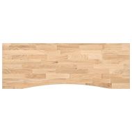 Плот на бюро 140x50x2,5 cm необработен масивен дъб правоъгълна