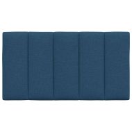 Мека табла за легло Hanko, синя, 80 см, плат