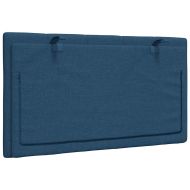 Мека табла за легло Hanko, синя, 80 см, плат