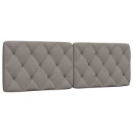 Мека табла за легло, таупе, 160 см, плат