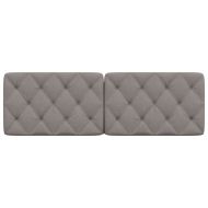 Мека табла за легло, таупе, 160 см, плат