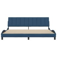 Рамка за легло без матрак Hanko, синя, 200x200 см, плат