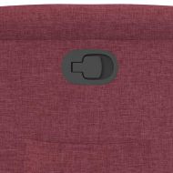 Изправящ реклайнер стол, виненочервен, текстил