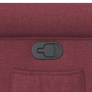 Стол реклайнер, виненочервен, текстил