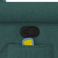 Масажен наклоняем стол, тъмнозелен, текстил