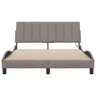 Рамка за легло без матрак Hanko, таупе, 140x190 см плат