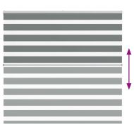 Зеброва щора 165x100 см Ширина на плата 160,9 см Полиестер