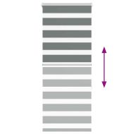 Зеброва щора 65x150 см Ширина на плата 60,9 см Полиестер