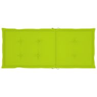 Накланящи градински столове с възглавници 8 бр тик масив