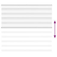 Зеброва щора бял 160x150 см ширина на плата 155,9 см полиестер