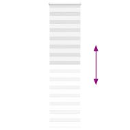Зеброва щора бял 65x230 см Ширина на плата 60,9 см Полиестер
