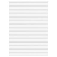 Зеброва щора бял 155x200 см Ширина на плата 150,9 см полиестер