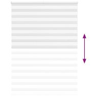 Зеброва щора бял 155x200 см Ширина на плата 150,9 см полиестер