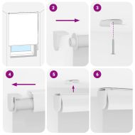 Ролетна щора за душ с касета 60x240 см Ширина на плата 56 см