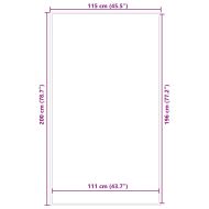 Изтривалка, черна, 115x200 см