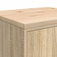 Гаражен шкаф за съхранение, дъб сонома, 60x51x85 см, бор масив