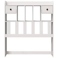 Горна табла с място за съхранение, 90 см, масивно дърво бор