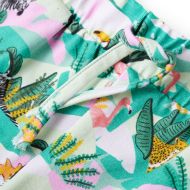 Детски къси панталони с шнурове, светла мента, 104