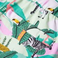 Детски къси панталони с шнурове, светла мента, 104