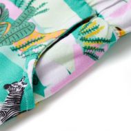 Детски къси панталони с шнурове, светла мента, 128