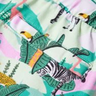 Детски къси панталони с шнурове, светла мента, 128