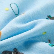 Детски суитшърт, светлосин меланж, 116