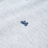 Детска поло тениска, сив меланж, 92