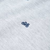 Детска поло тениска, сив меланж, 116