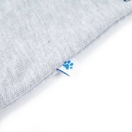 Детска поло тениска, сив меланж, 128