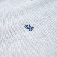 Детска поло тениска, сив меланж, 128