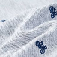 Детска поло тениска, сив меланж, 128